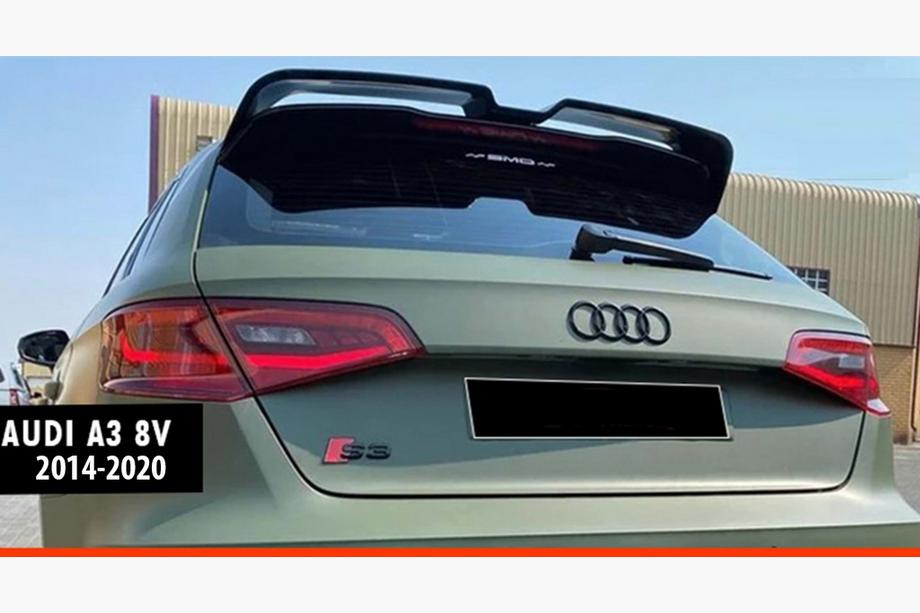 Audi A3 2012–2020 Spoiler DPT V-3 (halvkombi, 5 dörrar, svart högglans) Image