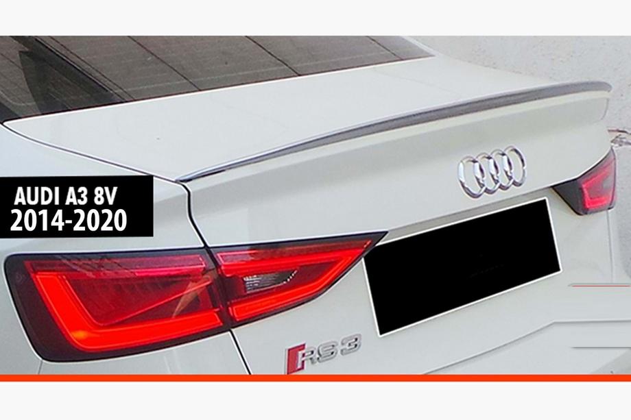 Audi A3 2012–2020 DPT V-6 spoiler (2014-2020, högblank svart) Image