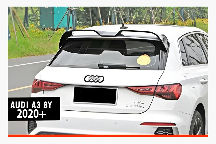 Audi A3 2020– DPT V-2 spoiler (HB, svart högglans) Image