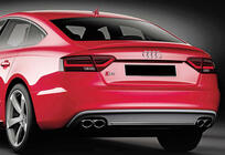 Audi A5 2007–2015 Spoiler DPT V-2 (för Sedan, blank svart) foto 5