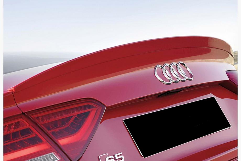 Audi A5 2007–2015 Spoiler DPT V-2 (för Sedan, blank svart) Image