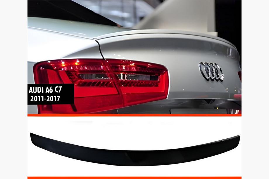 Audi A6 C7 2011–2017 DPT V1 spoiler (Sedan, blanksvart) Image