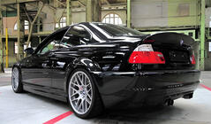 BMW 3-serie E46 1998–2006 CSL-stil spoiler (för Coupe, blanksvart) foto 1