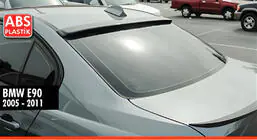 BMW 3-serie E90/E91 2005–2011 ACS-Style bakrutespoiler (blank svart) foto 2