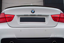 BMW 3-serie E90/E91 2005–2011 M3-Style spoiler (för E90, blank svart) foto 3