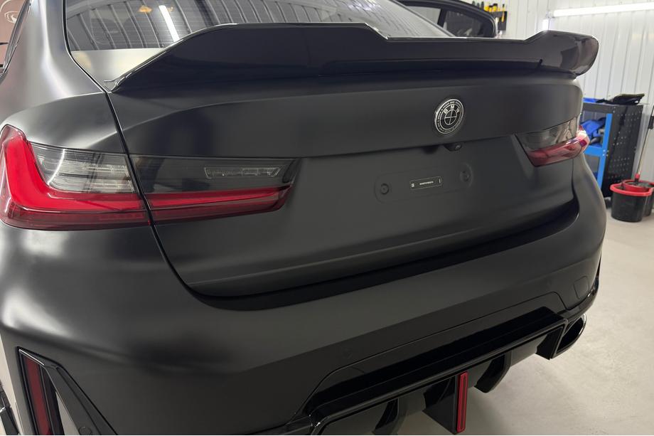 BMW 3-serien G20/G21 2018– PSM-Style bakspoiler (för G20/G80, blank svart) Image
