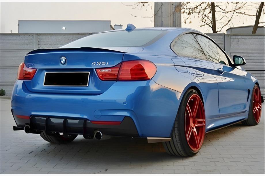 BMW 4-serie F32/F33/F36 2012–2020 M4-Style V2 spoiler (för F32, högglans svart) Image