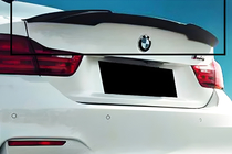 BMW 4-serie F32/F33/F36 2012–2020 M4-Style V1 spoiler (för F32, svart högglans) foto 1
