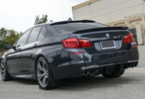 BMW 5-serien F10/F11 2010–2016 M4-Style V1 spoilerläpp (för F10, högglans svart) foto 4