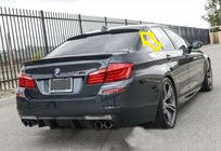 BMW 5-serien F10/F11 2010–2016 M4-Style V1 spoilerläpp (för F10, högglans svart) foto 3