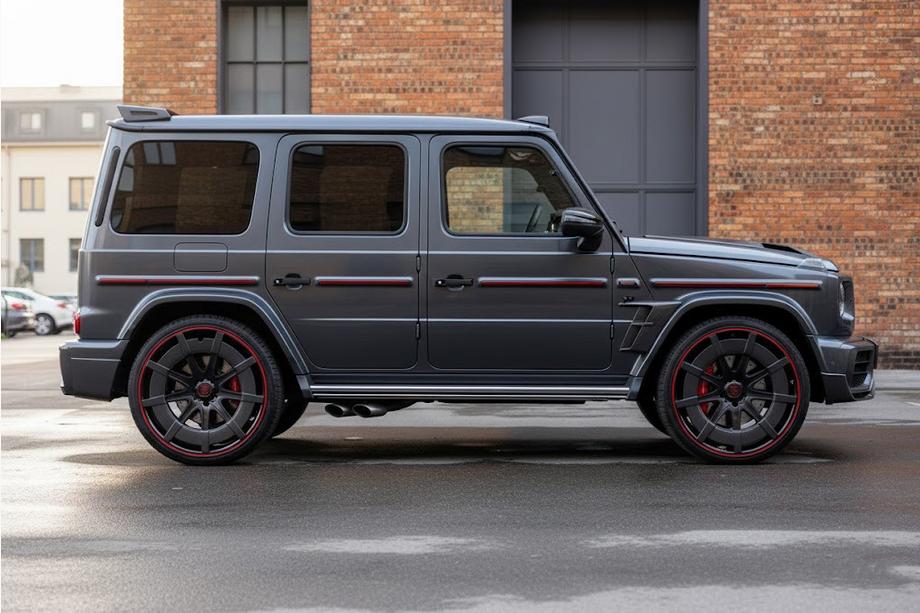 Mercedes G class W463 1990–2018 G900 smidda aluminium- och kolfiberfälgar (R24, 4 st) Foto 2