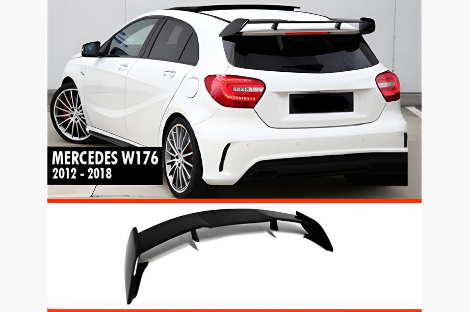 Mercedes A-class W176 2012–2018 Spoiler DPT V-2 (svart högglans) Image