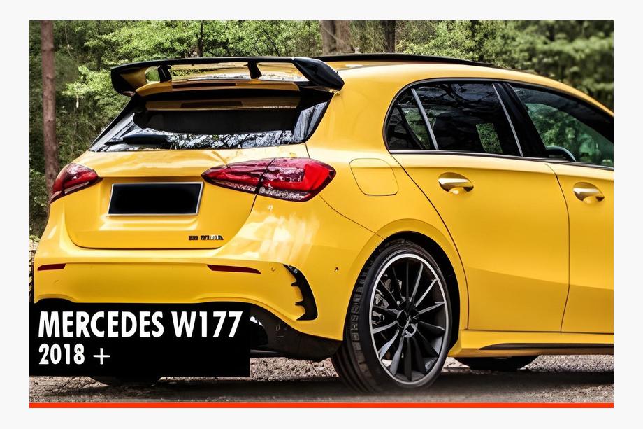 Mercedes A-class W177 2018– Spoiler DPT V-1 (svart högglans) Image