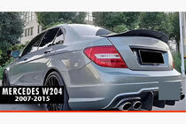 Mercedes C-klass W204 2007–2015 Spoiler DPT V-2 (svart högglans) foto 1