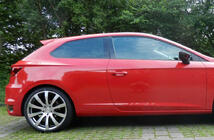 Seat Leon 2013–2020 Spoiler DPT V-1 (2-dörrars, blanksvart) foto 4