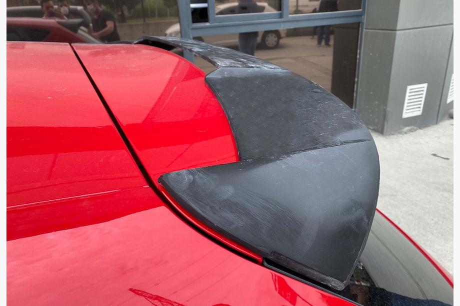 Seat Leon 2013–2020 Spoiler DPT V-5 (svart högblank) Image