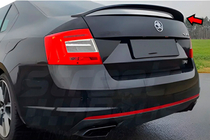 Skoda Octavia III A7 2013–2019 Spoiler DPT V-5 (svart högblank) foto 3