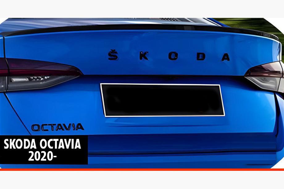 Skoda Octavia IV A8 2020– Spoiler DPT V-2 (svart högglans) Foto 1