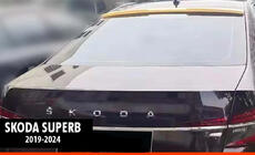 Skoda Superb 2015–2024 DPT V-2 bakspoiler (2019-2024, svart högglans) foto 1