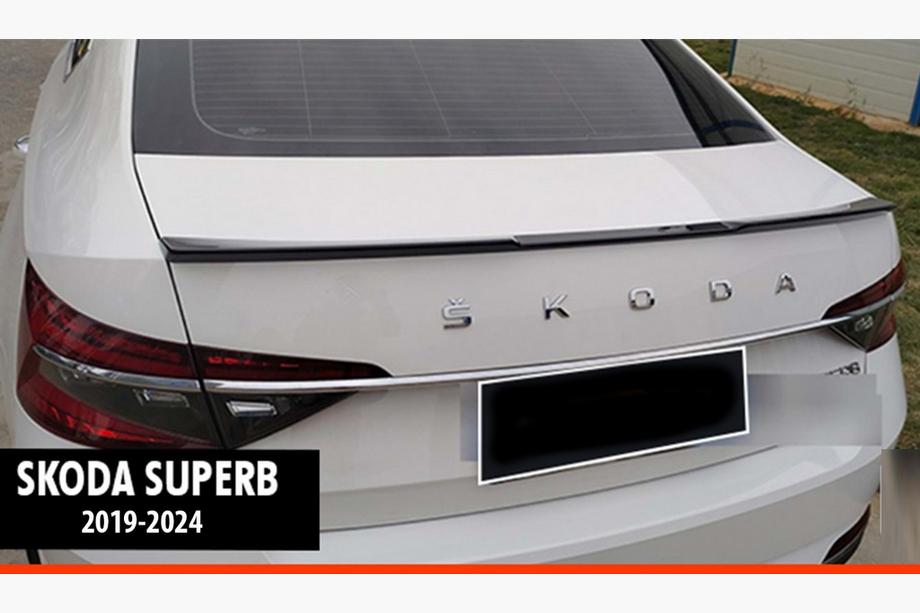 Skoda Superb 2015–2024 Spoiler DPT V-3 (2019-2024, svart högblank) Image