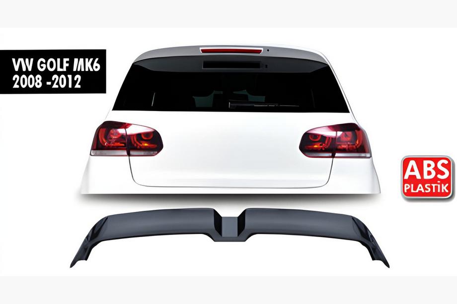Volkswagen Golf 6 2008–2014 Spoiler DPT V-3 (HB, blank svart) Image
