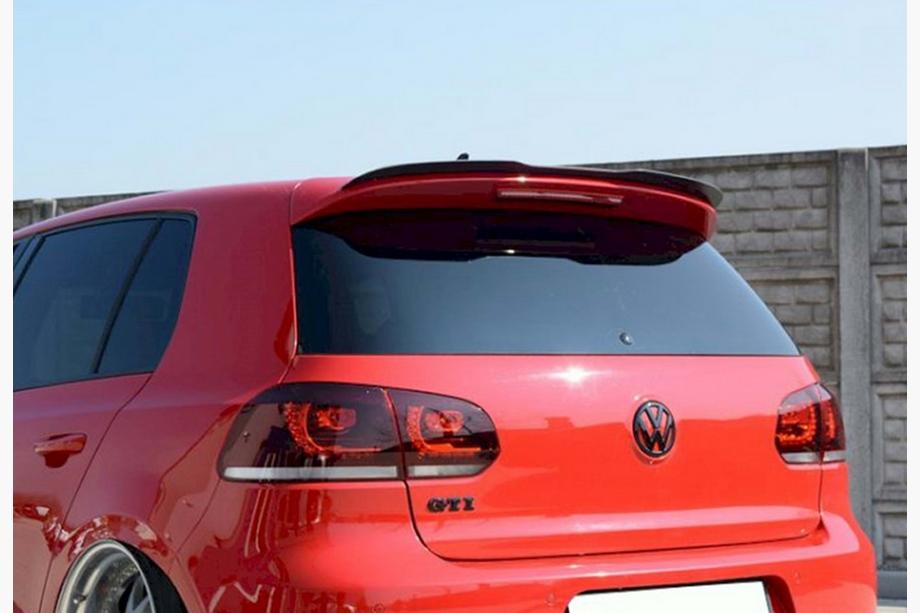 Volkswagen Golf 6 2008–2014 DPT V-4 spoiler (HB, svart blank) Image