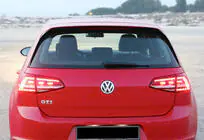 Volkswagen Golf 7/E-Golf 2012–2020 Spoiler DPT V-1 (för GTI / R HB, svart högglans) foto 4
