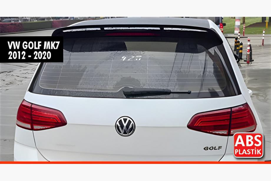 Volkswagen Golf 7/E-Golf 2012–2020 DPT V-8 spoiler (för Base HB, blanksvart) Image