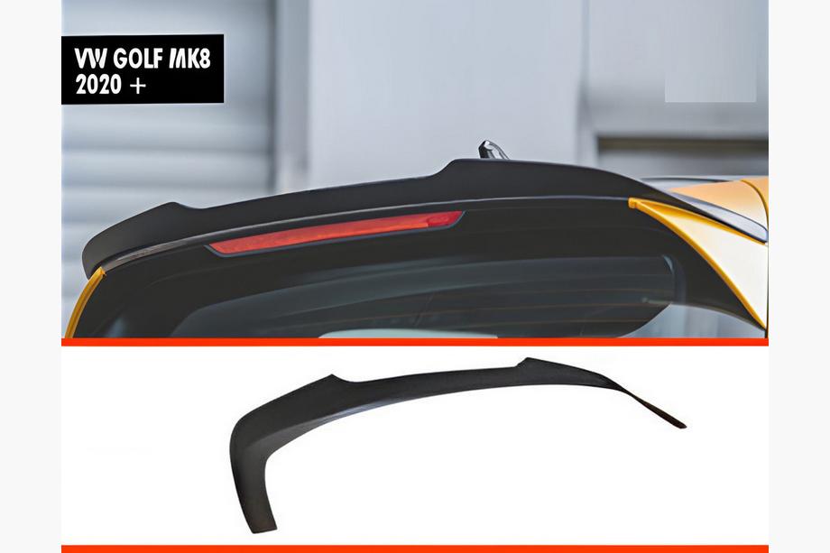 Volkswagen Golf 8 2019– DPT V-4 spoiler (HB, svart blank) Image