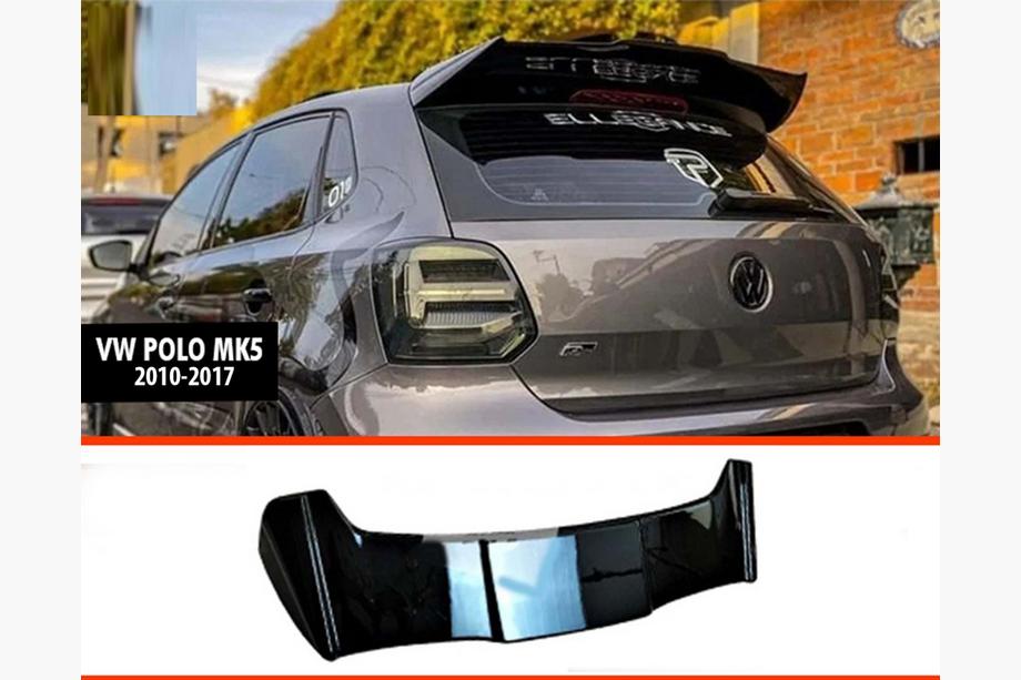 Volkswagen Polo 2010–2017 DPT V-1 spoiler (HB, blanksvart) Image