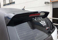 Volkswagen Polo 2010–2017 Spoiler DPT V-3 (HB, blank svart) foto 1