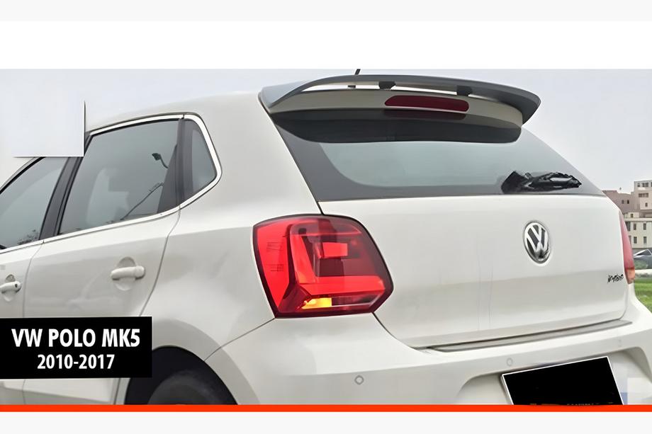 Volkswagen Polo 2010–2017 Spoiler DPT V-5 (HB, blank svart) Image