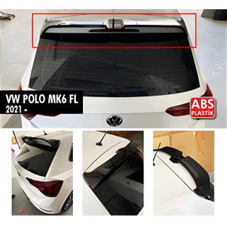 Spoiler DPT V-1 (2021+, HB, högblank svart) Volkswagen Polo 2017– foto 1