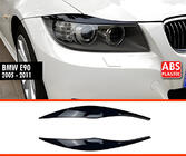 BMW 3-serie E90/E91 2005–2011 DPT strålkastarögonlock (2 st, svart högblank) foto 1