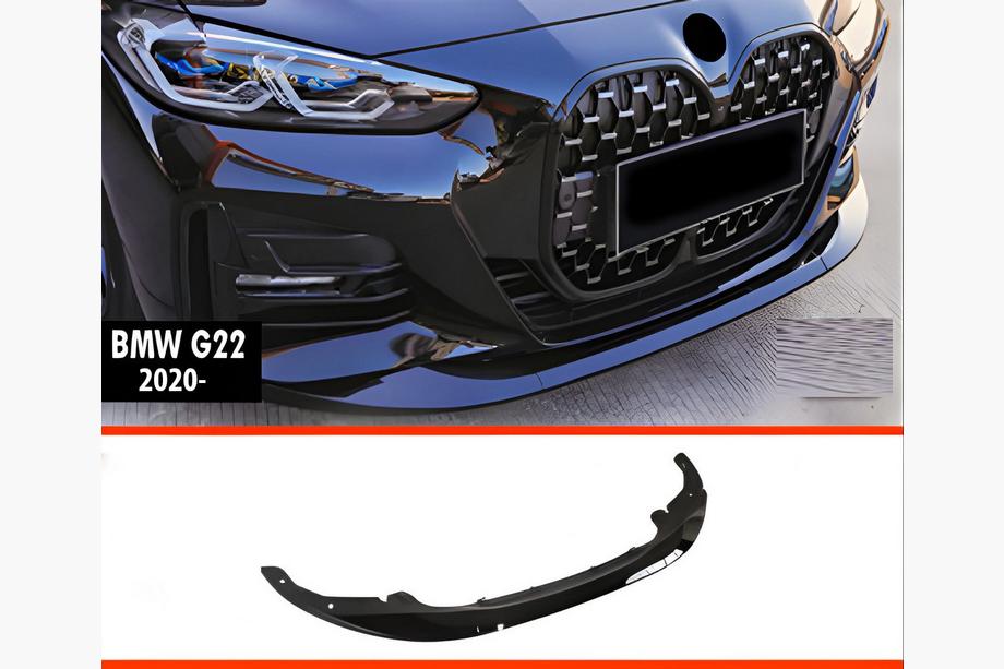 BMW 4-serien G22/23/26 2020– Frontläpp DPT V-2 (för G22/G23, blanksvart) Image