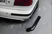 BMW 5-serie E39 1996–2003 Bakre FLAP-tillägg DPT (blank svart) foto 1