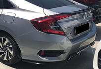 Honda Civic Sedan X 2016–2021 Bakre FLAP-tillägg DPT (blank svart) foto 1