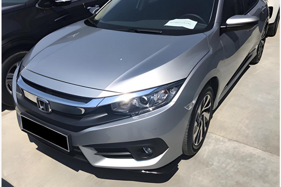 Honda Civic Sedan X 2016–2021 Främre FLAP-läppar DPT (svart högblank) Foto 1