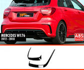 Mercedes A-class W176 2012–2018 DPT bakspoilerkåpor (svart blank) foto 1