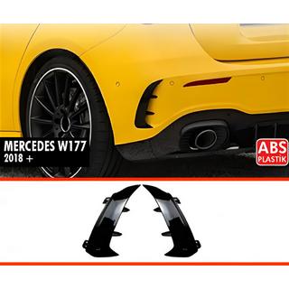 DPT bakspoilerkåpor (svart blank) Mercedes A-class W177 2018–