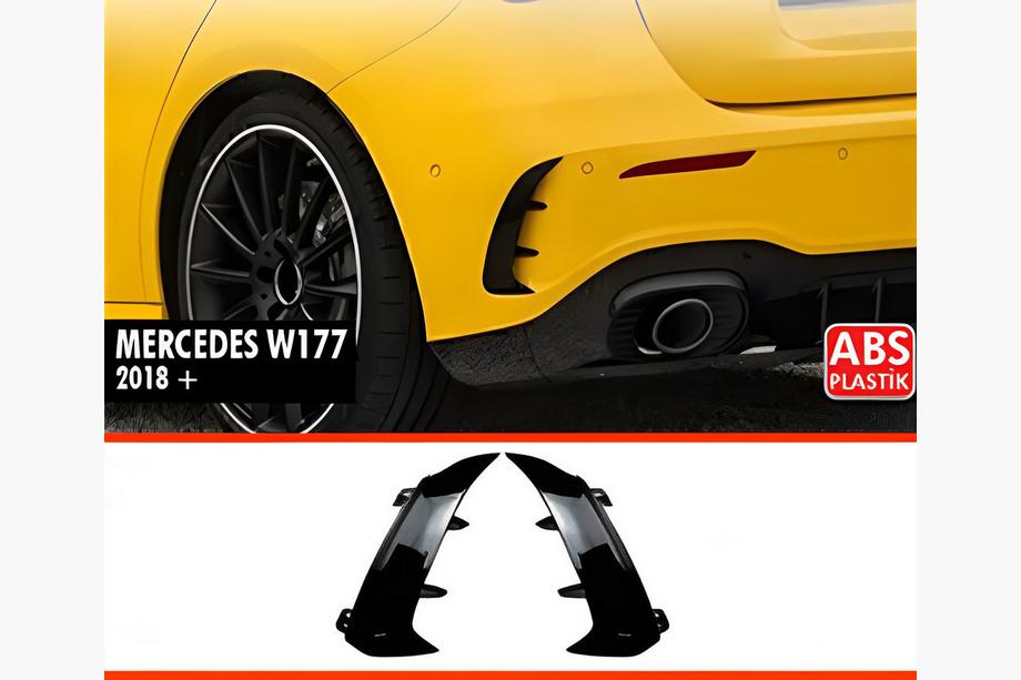 Mercedes A-class W177 2018– DPT bakspoilerkåpor (svart blank) Image