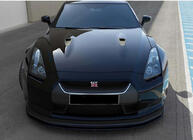 Nissan GT-R 2008–2025 DPT främre stötfångarläpp (svart högglans) foto 3