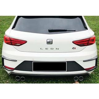 Canards för bakre stötfångare DPT (2017-2020, 2 st, blank svart) Seat Leon 2013–2020 foto 2