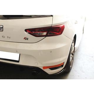 Bakre FLAP-tillägg DPT (blank svart) Seat Leon 2013–2020