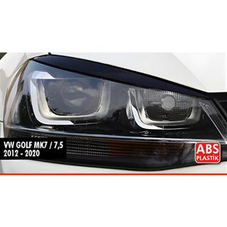 DPT strålkastarögonlock (2 st, svart högblank) Volkswagen Golf 7/E-Golf 2012–2020
