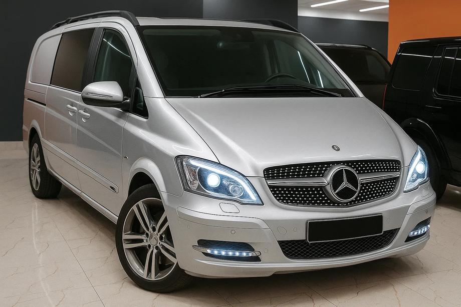 Mercedes Vito W639 2004–2014 Frontgrill Diamond Silver (2010-2014) Foto 2