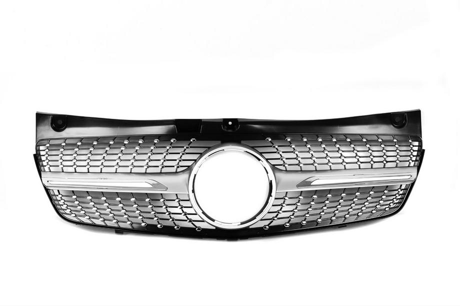 Mercedes Vito W639 2004–2014 Frontgrill Diamond Silver (2010-2014) Foto 3
