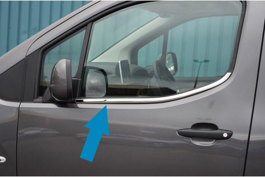 Citroen Berlingo/Multispace 2018– Fönsterlister Omsa Line (2 st, rostfritt stål) Image