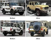 Toyota Land Cruiser 70 1984– Facelift-kit för 2024 foto 3