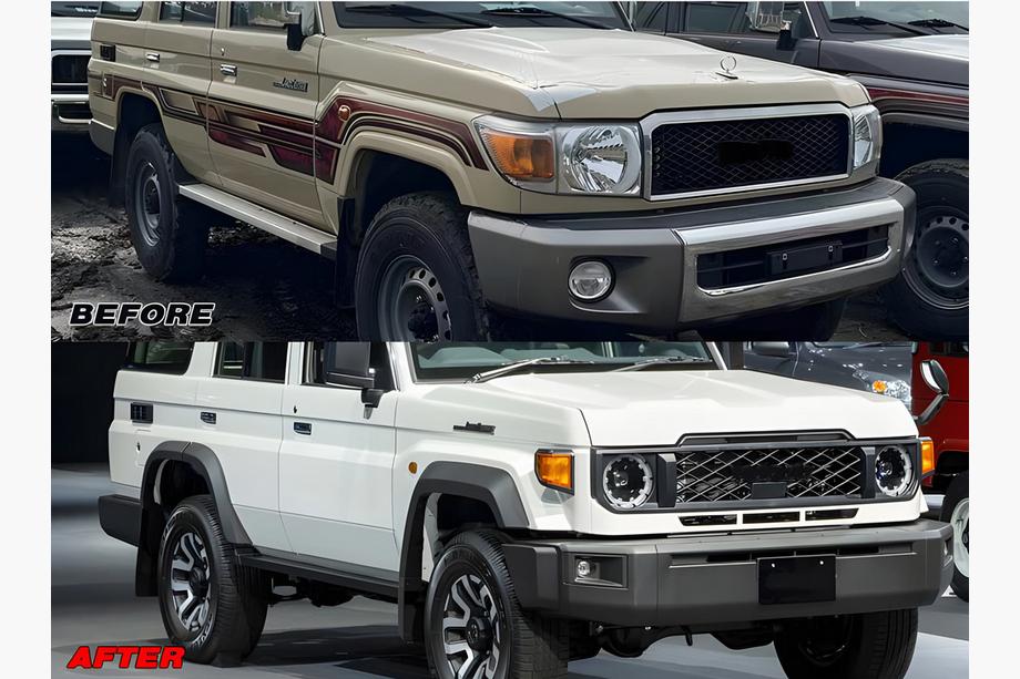 Toyota Land Cruiser 70 1984– Facelift-kit för 2024 Image